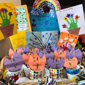Community service projects created by preschoolers at Spanish Schoolhouse