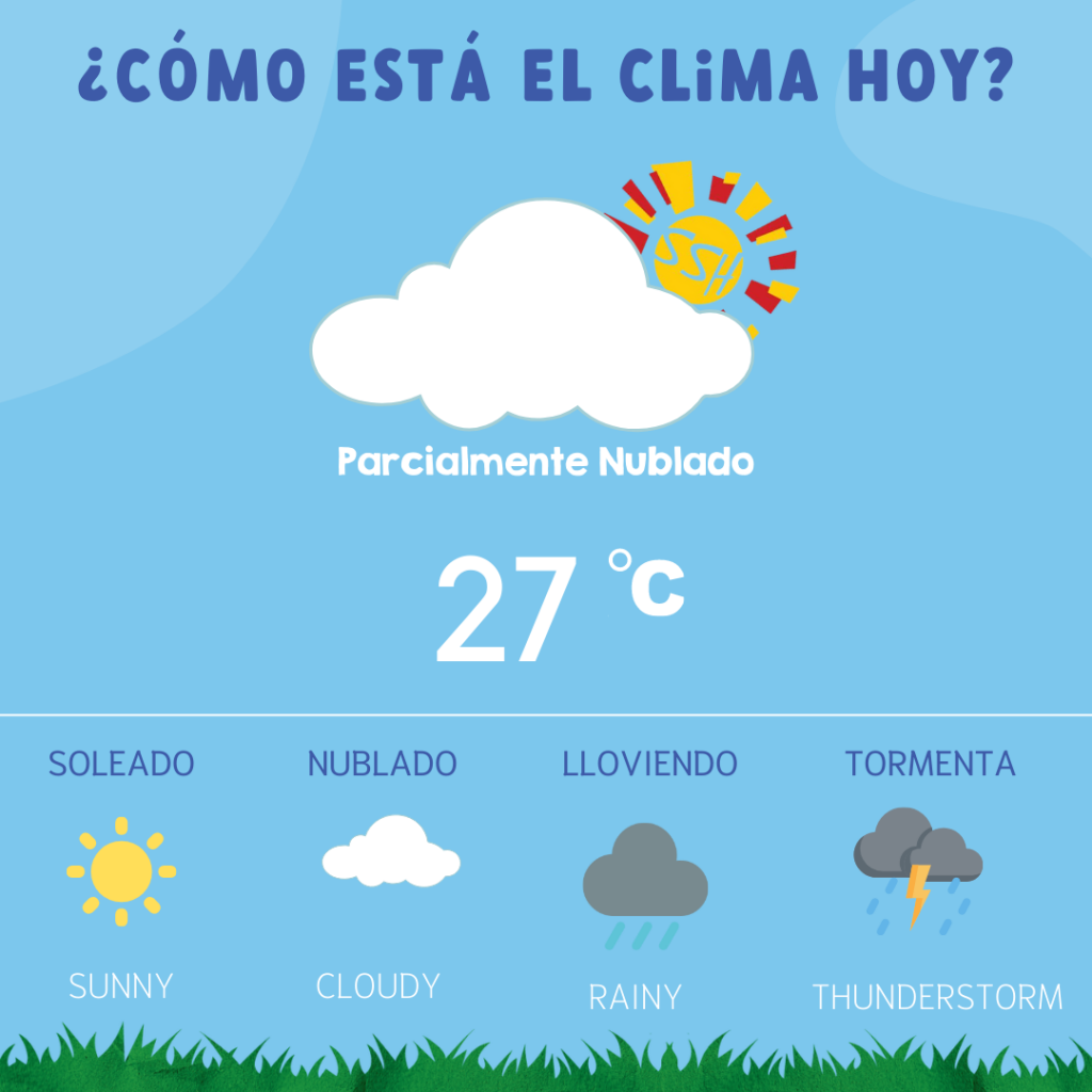 Spanish Weather vocabulary
